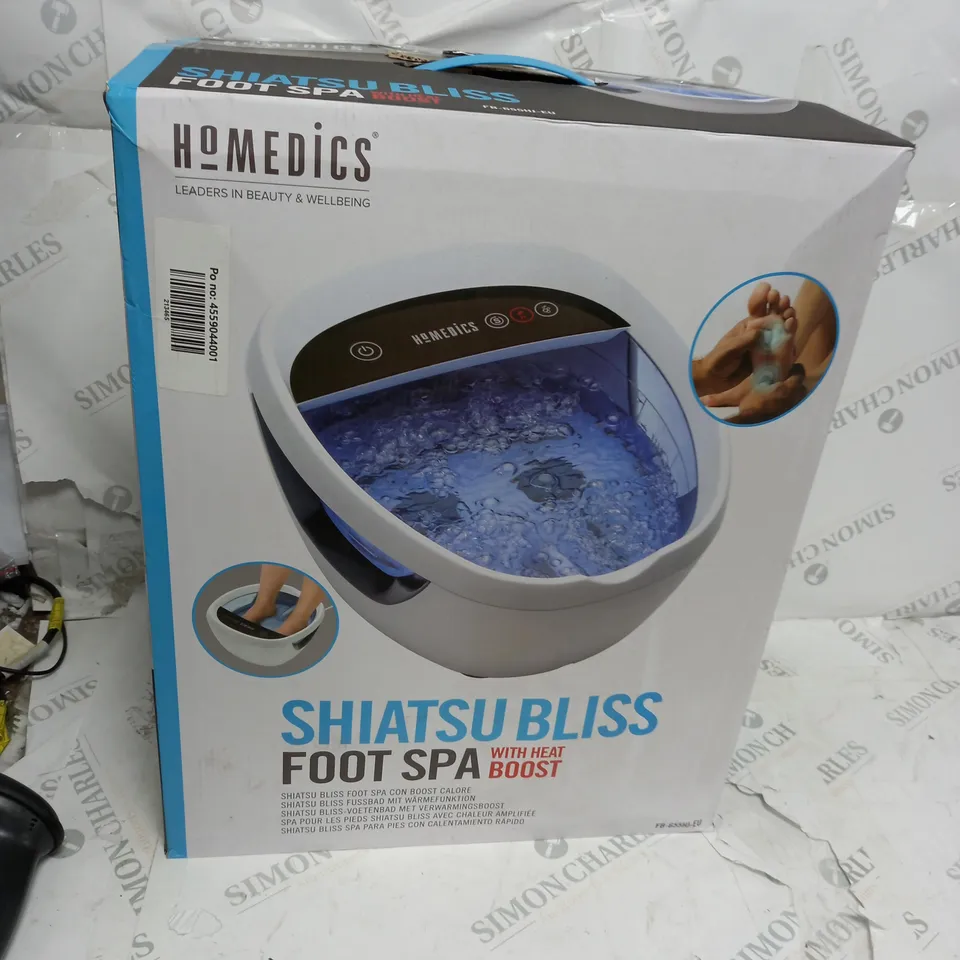 BOXED HOMEDICS SHIATSU BLISS FOOT SPA