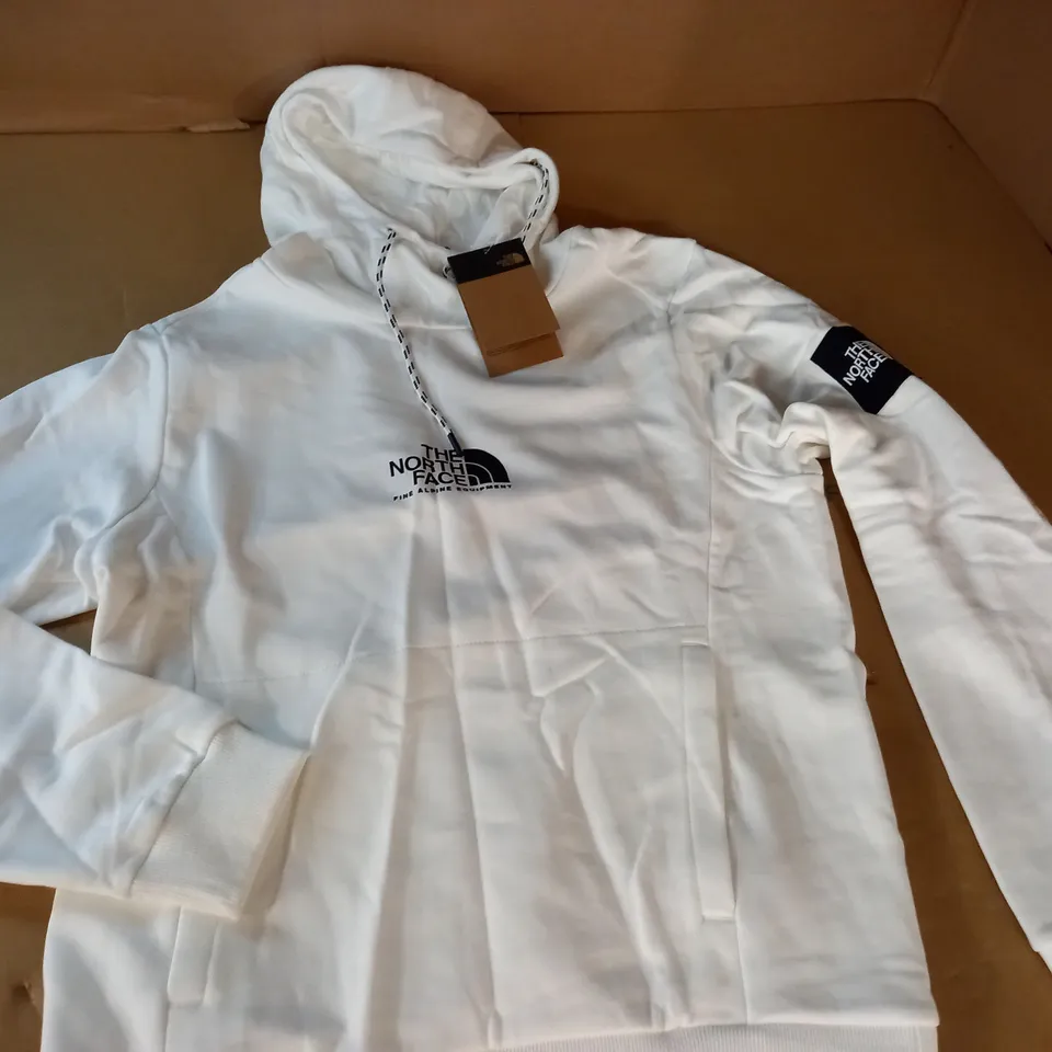 NORTH FACE WHITE HOODIE - M