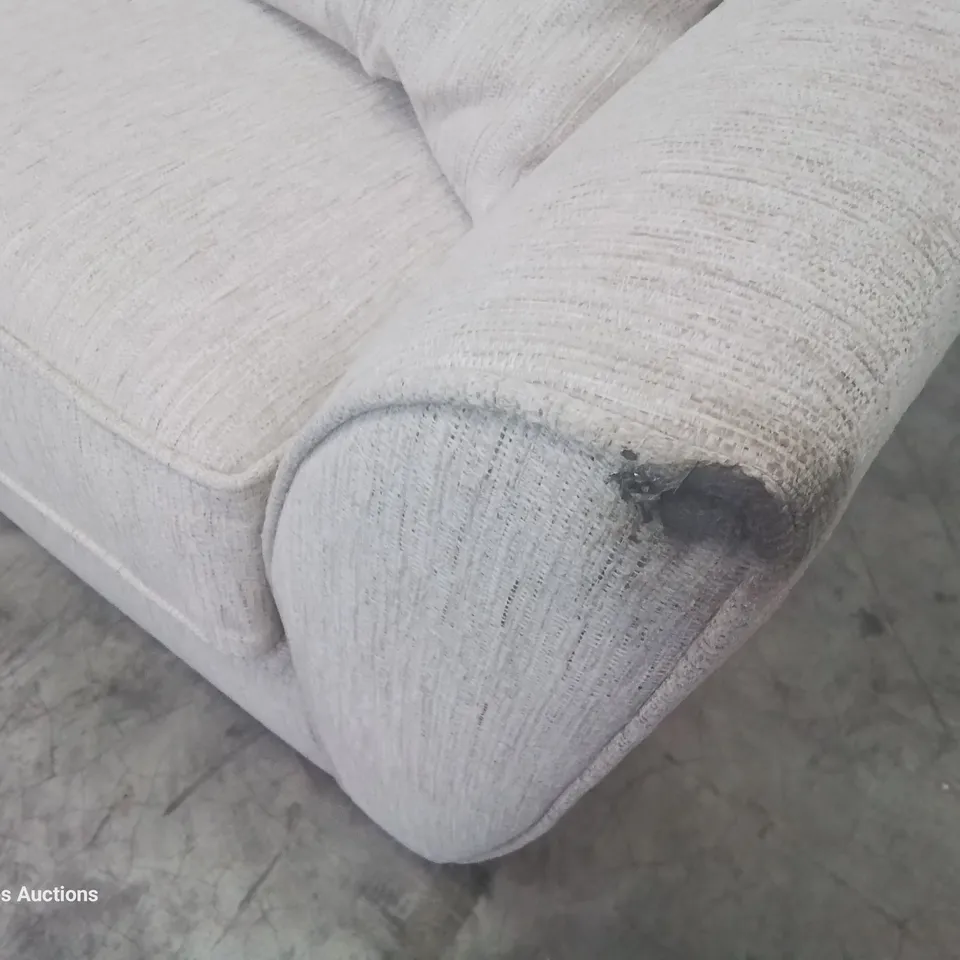 DESIGNER  ASHLEY THREE SEATER SOFA NATURAL FABRIC 