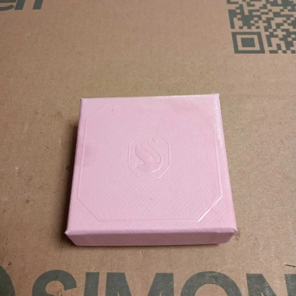 SWAROVSKI FOUR CLEAR CRYSTAL STUD EARRINGS IN PINK PRESENTATION BOX