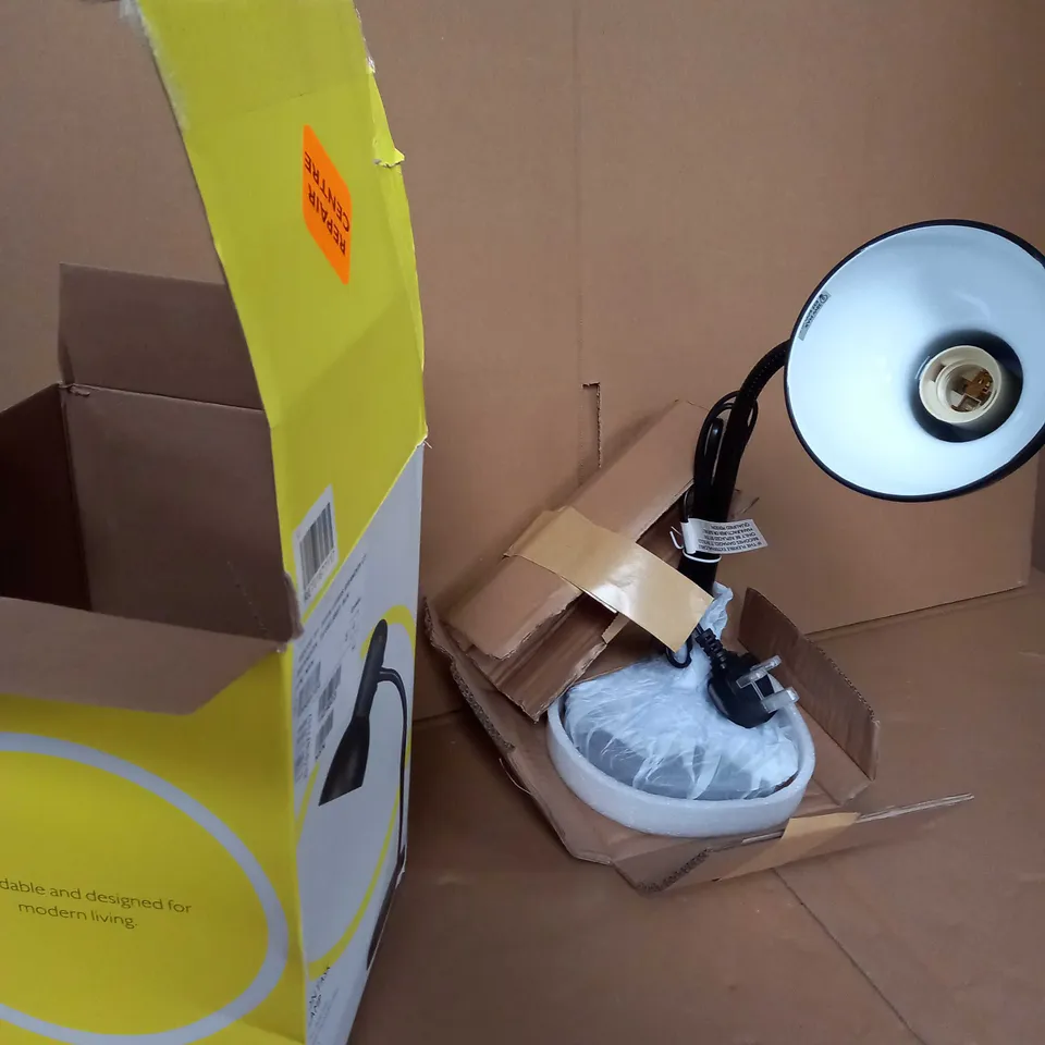 BOXED JOHN LEWIS BLACK BRANDON TASK TABLE LAMP