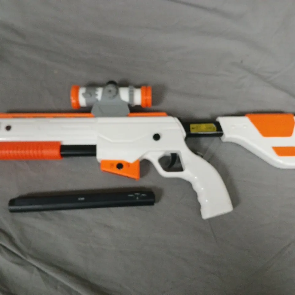 ACTIVISION WHITE & ORANGE GUN THEMED GAMING CONTROLLER