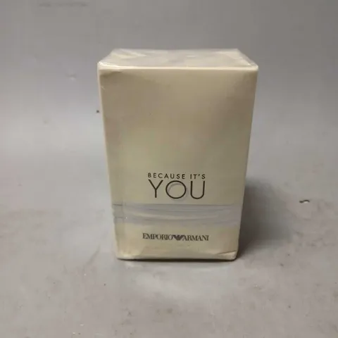 BOXED AND SEALED EMPORIO ARMANI BECAUSE IT'S YOU EAU DE PARFUM 100ML