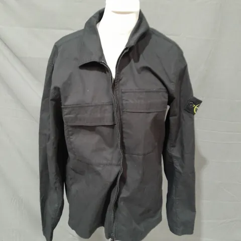 STONE ISLAND BLACK JACKET - MEDIUM