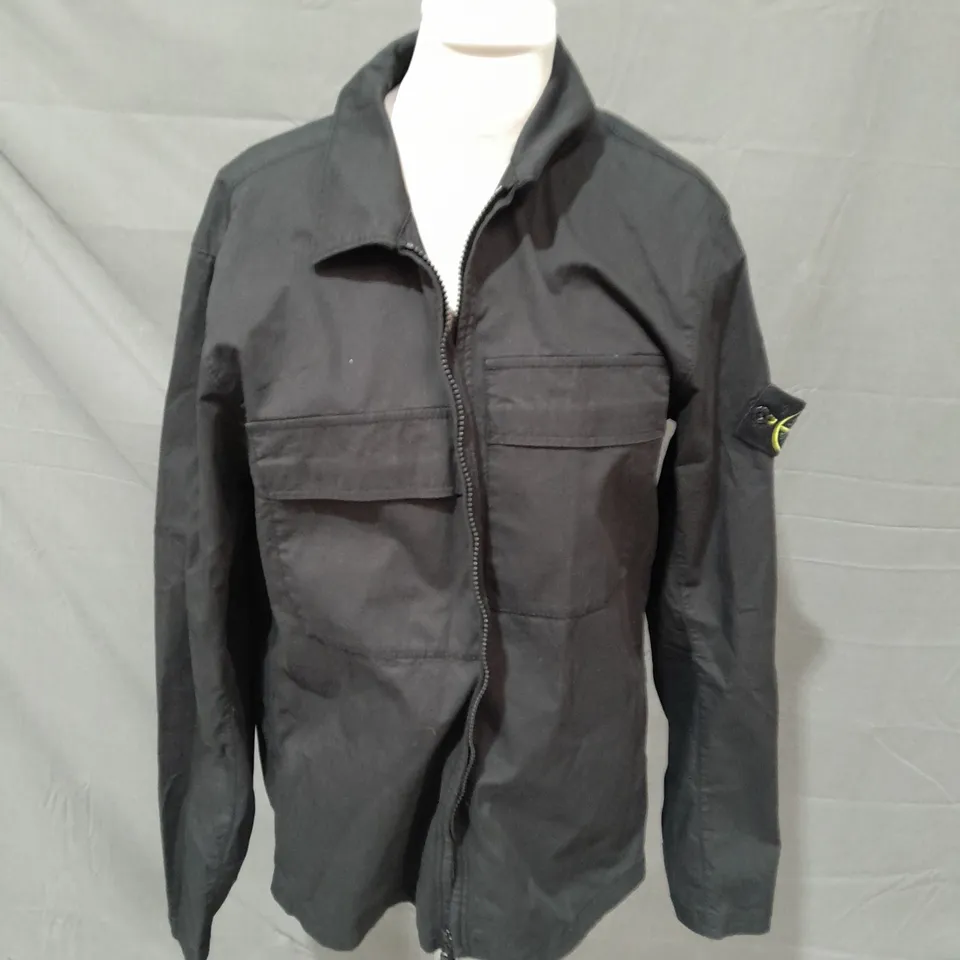 STONE ISLAND BLACK JACKET - MEDIUM