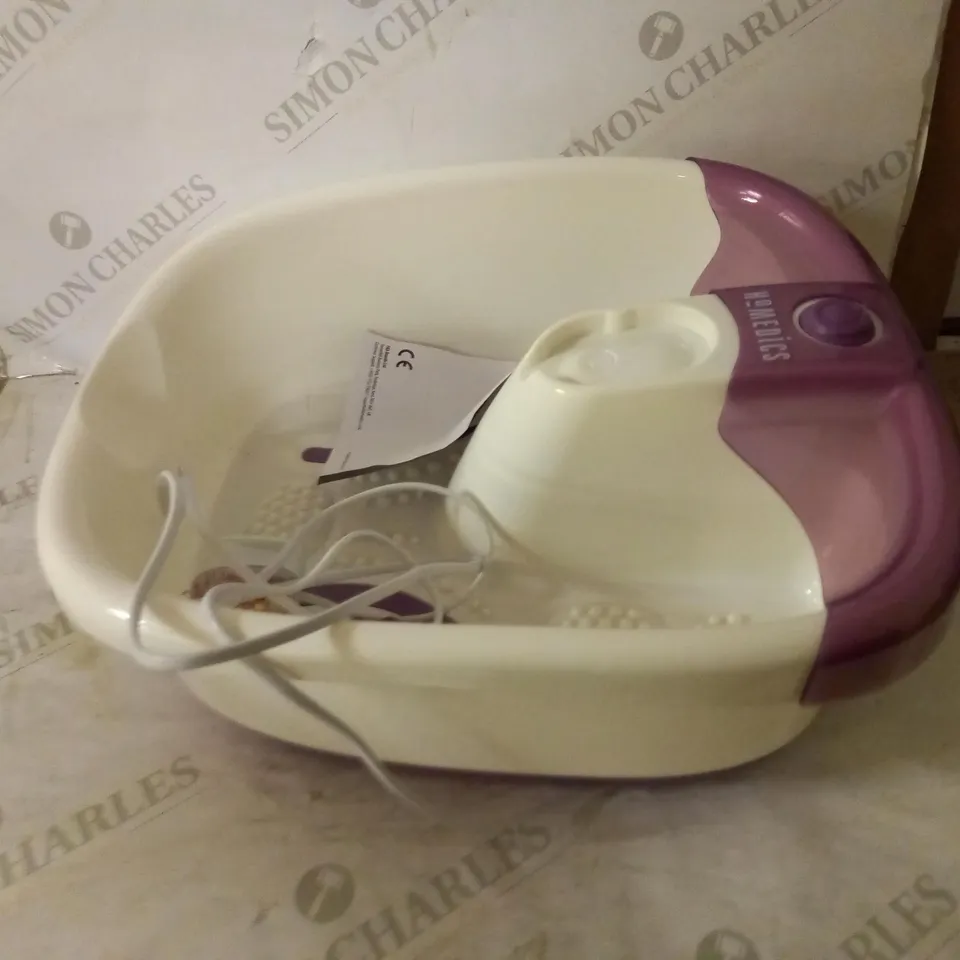 HOMEDICS BUBBLEMATE FOOT SPA AND MASSAGER