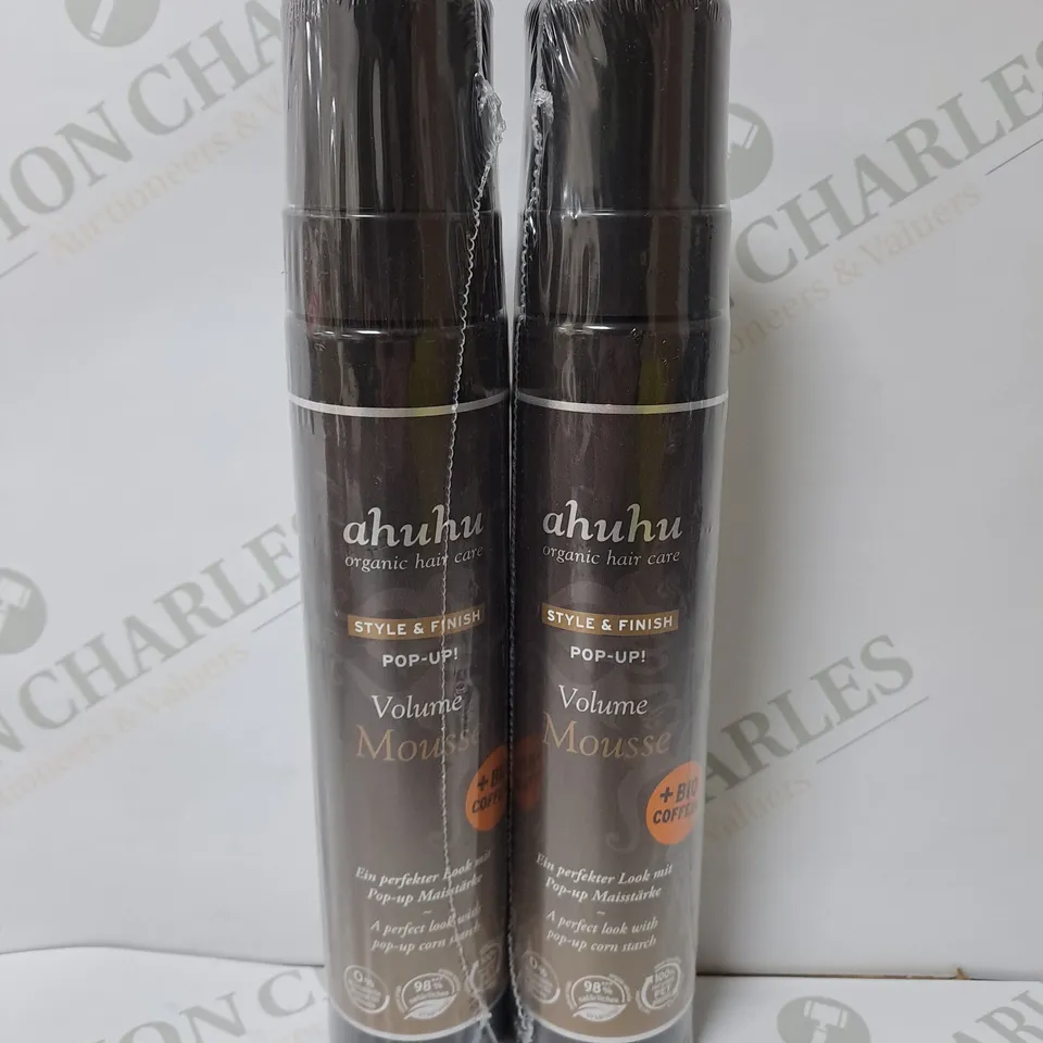 SET OF 2 AHUHU POP UP VOLUME MOUSSE 