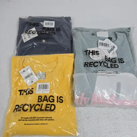APPROXIMATELY 20 ASSORTED CLOTHING ITEMS IN VARIOUS SIZES, COLOURS & STYLES TO INCLUDE LCN PLUSH DROP SHOULDER SWEATSHIRT, CROPPED FIT T-SHIRT, RELAXED LINEN SHIRT, ETC