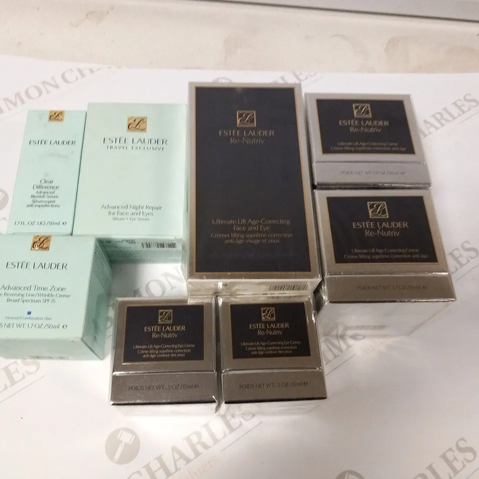 APPROXIMATELY 11 ASSORTED ESTEE LAUDER COSMETICS PRODUCTS TO INCLUDE;