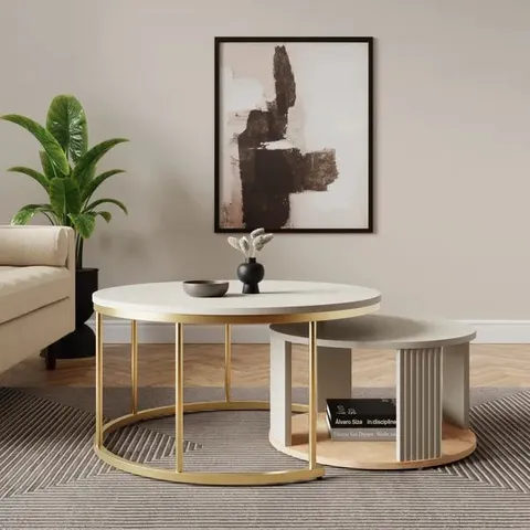 BOXED GEORGI NEST OF COFFEE TABLES (1 BOX)