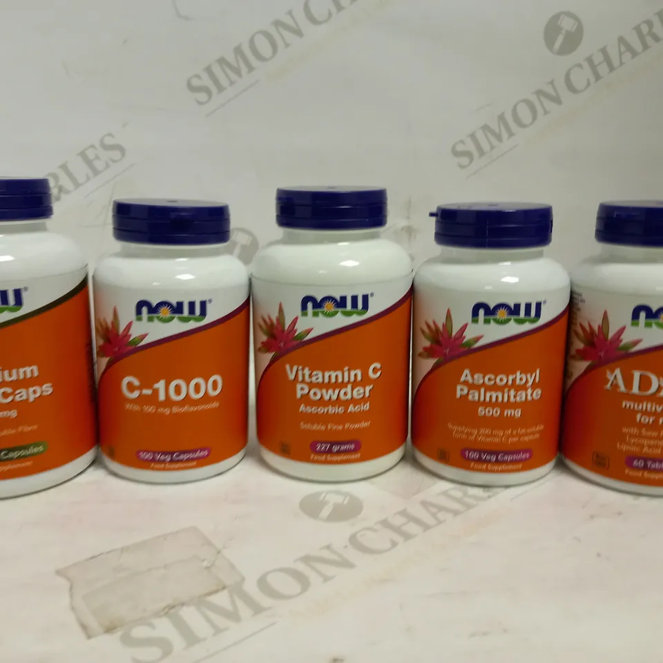 LOT OF 18 NOW FOOD SUPPLEMENTS & VITAMINS