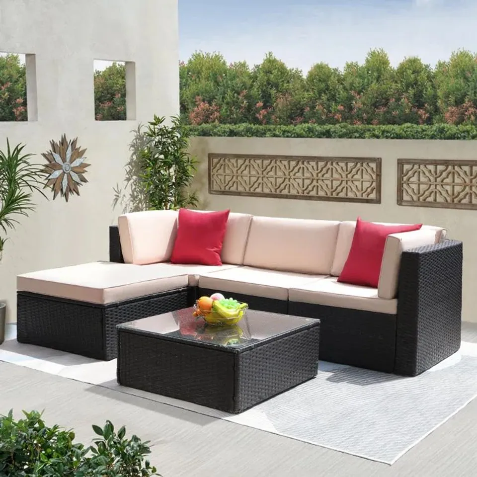 BOXED NYSA 4 PERSON SEATING GROUP WITH CUSHIONS (2 BOXES)