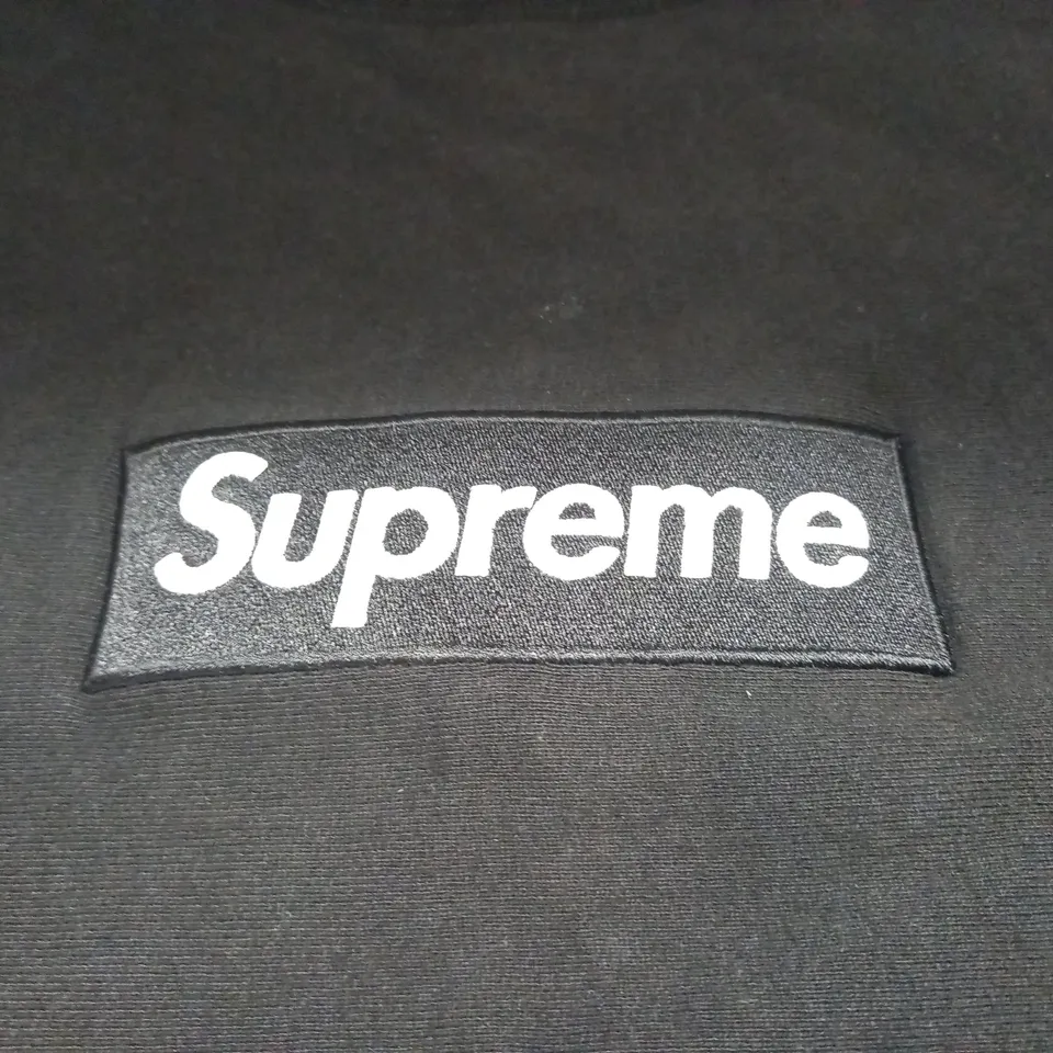 SUPREME BLACK CREW JUMPER - XL
