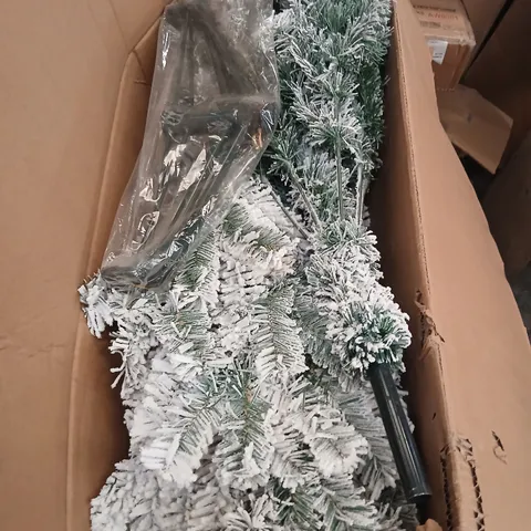 BOXED SNOW TIPPED CHRISTMAS TREE