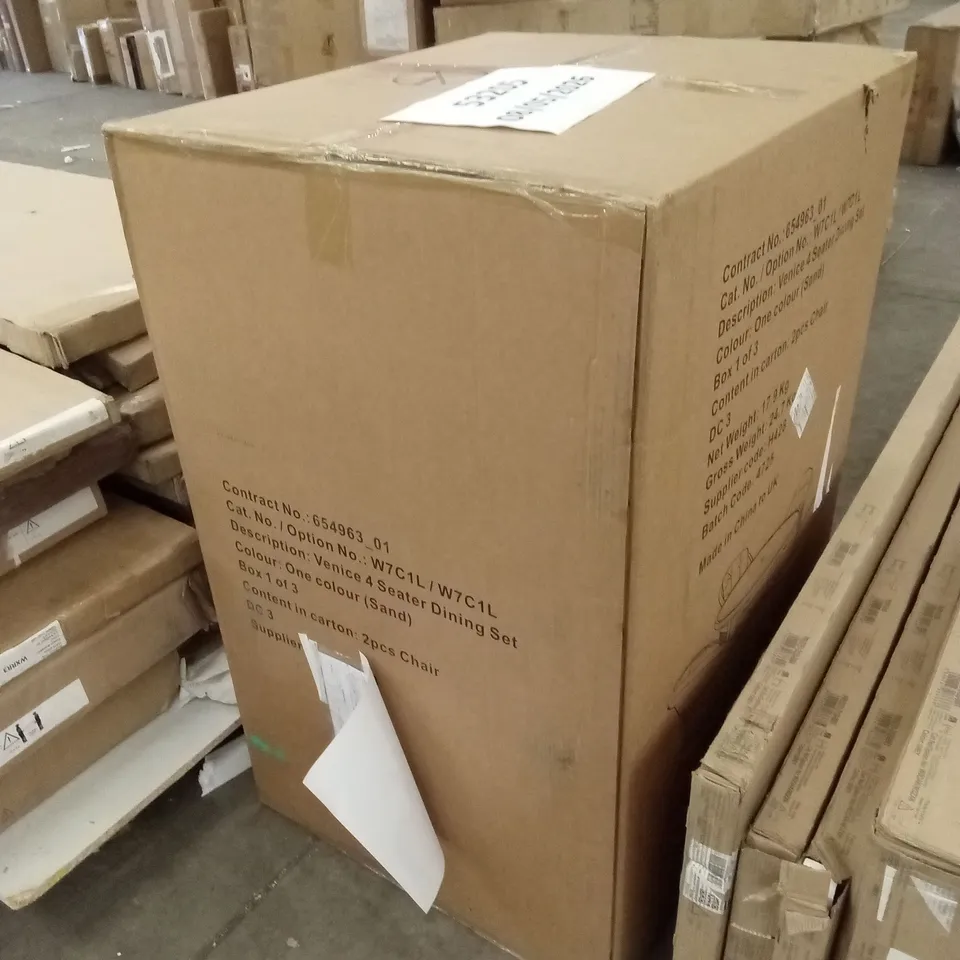 BOXED SET OF 2 VENICE OUTDOOR DINING CHAIRS // CHAIRS ONLY (1 BOX)