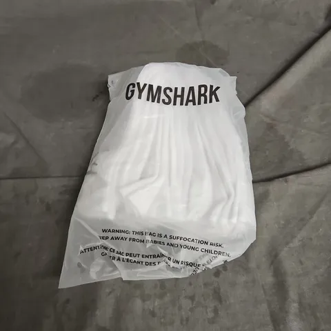 SEALED GYMSHARK 5PK CREW SOCKS IN WHITE SIZE M