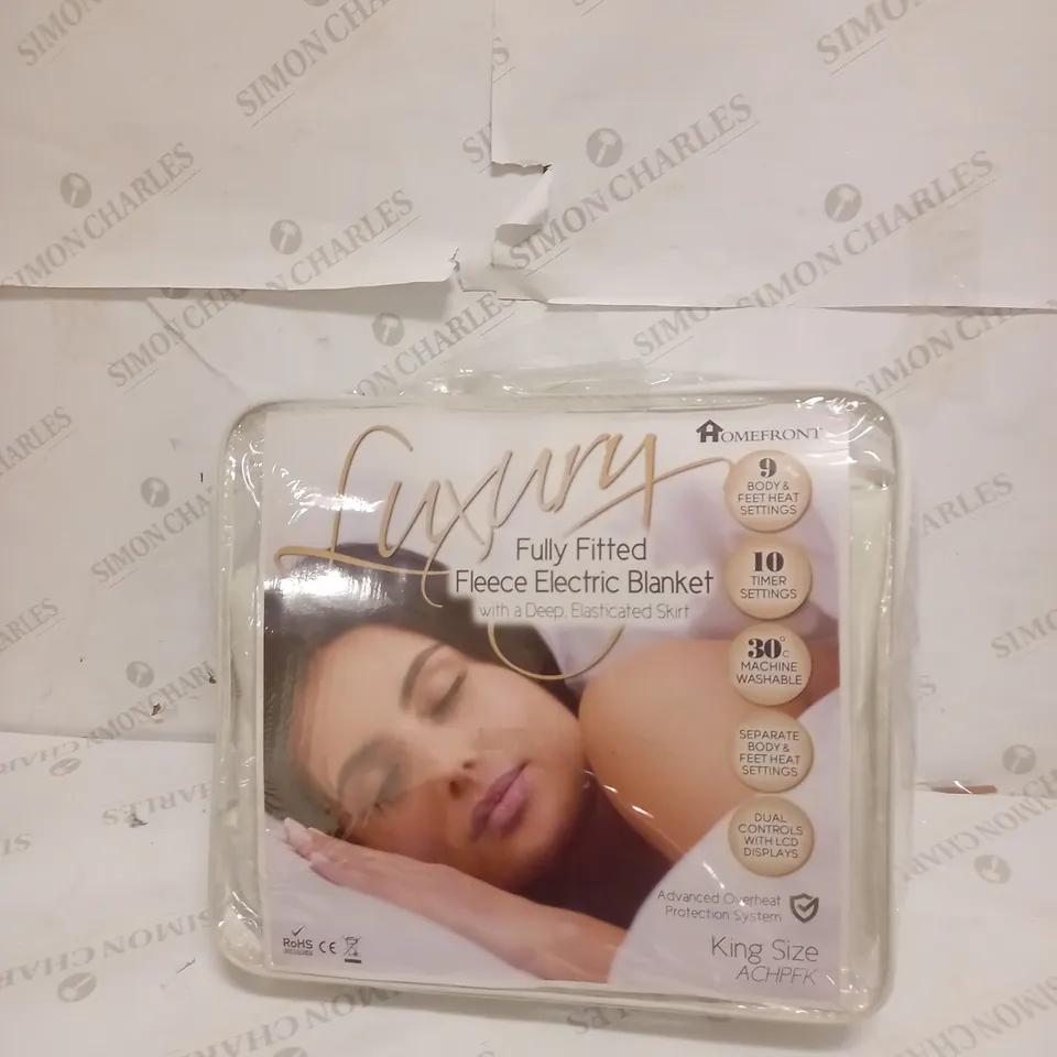 HOMEFRONT ELECTRIC BLANKET DUAL CONTROL KING SIZE