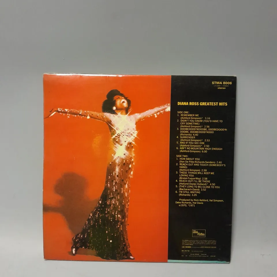 DIANA ROSS GREATEST HITS VINYL 
