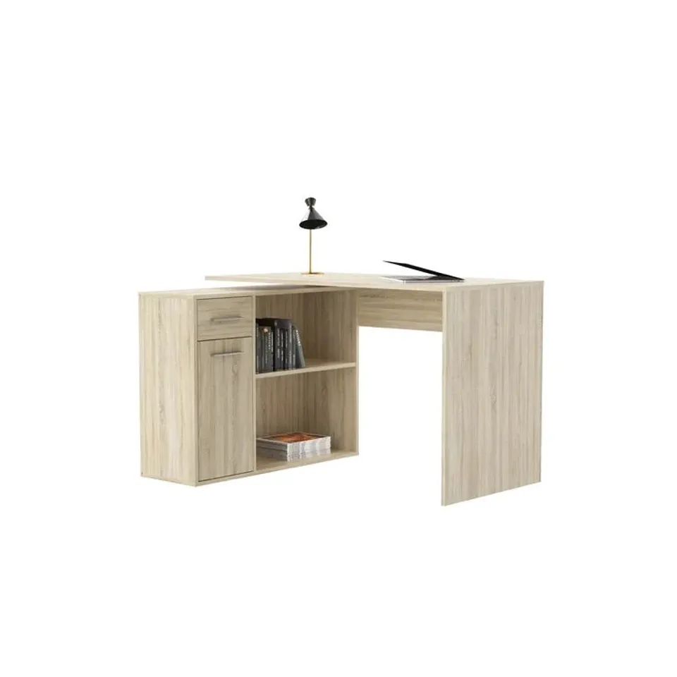 BOXED ARNOLD L SHAPED EXECUTIVE DESK - 2 BOXES