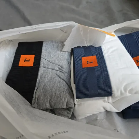RANDIES FABRIC BOXER SHORTS– SET OF 3, NAVY/BLUE/GREY, SIZE L