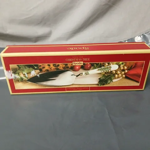 SPODE CHRISTMAS TREE CAKE SLICER 27CM BOXED
