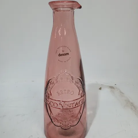 PINK GLASS DEXAM 28CM VASE