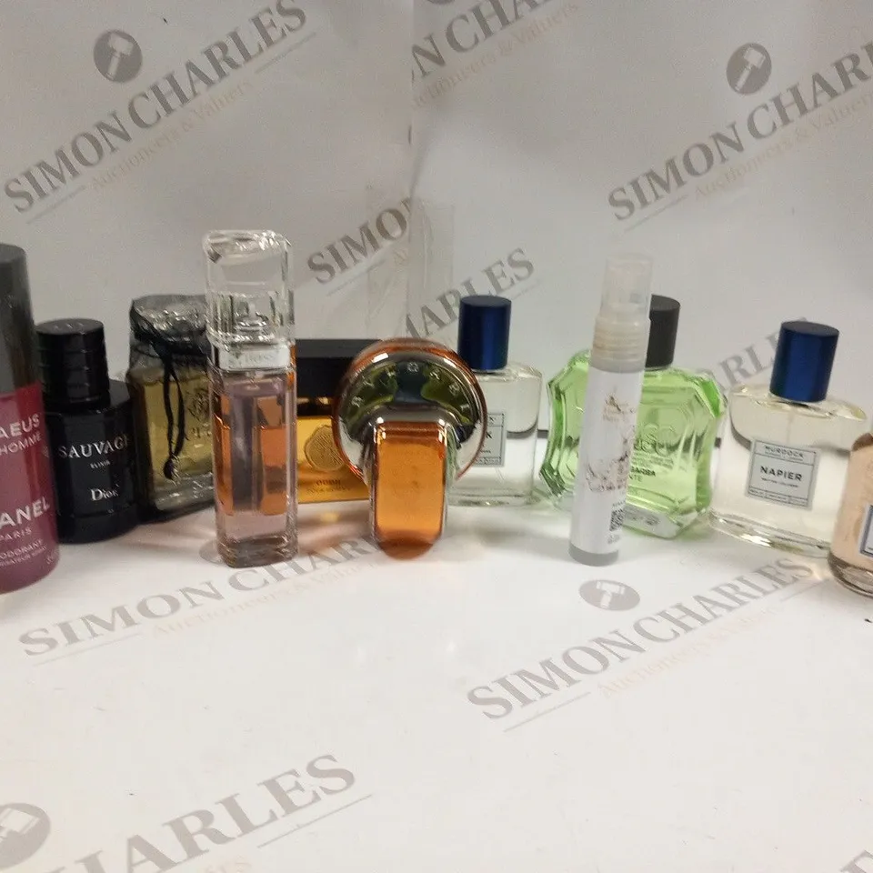 APPROXIMATELY 13 ASSORTED FRAGRANCES AND COSMETICS TO INCLUDE; HUGO BOSS, BVLGARI, DIOR AND CHANEL