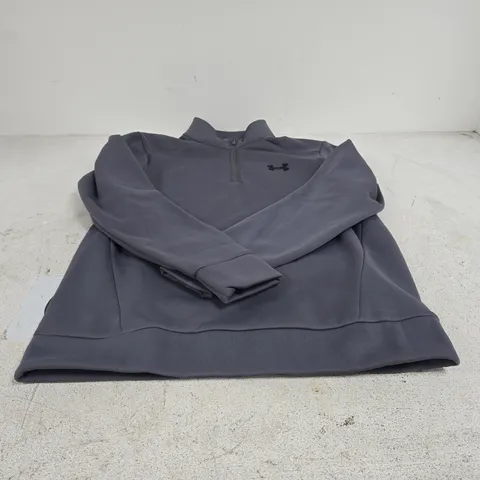 UNDER ARMOUR FLEECE TOP WITH ZIP SIZE S/P/CH