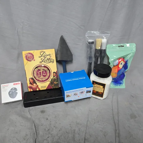 APPROXIMATELY 15 ASSORTED HOUSEHOLD ITEMS TO INCLUDE WIRELESS NETWORK CAMERA, MOBILE REMOTE CONTROL, YULE ABUNDANCE, ETC