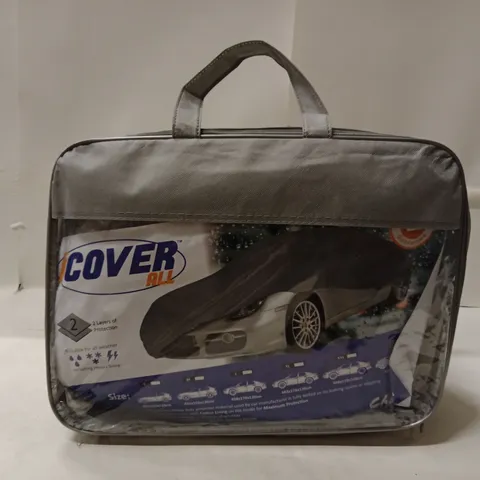 COVER ALL CAR WINDSHIELD COVER β GREY, IN ZIPPED CARRY CASE
