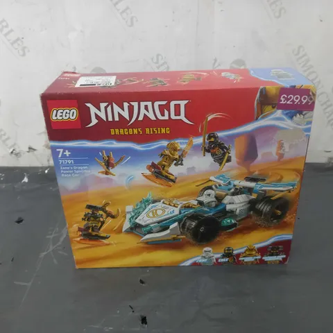 LEGO NINJAGO DRAGON RISING ZANES DRAGON POWER SPINJITZU RACE CAR 