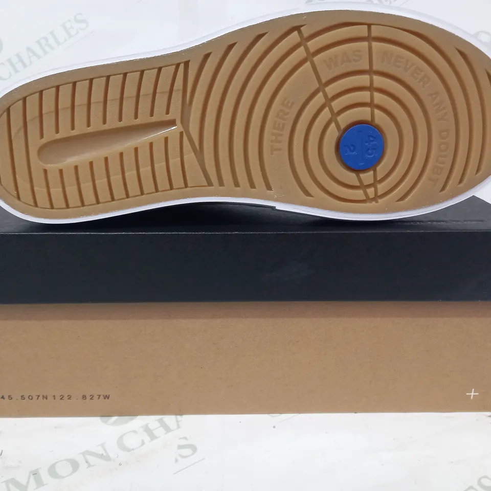 BOXED PAIR OF JORDAN SERIES .05 SHOES IN LIGHT CURRY COLOUR UK SIZE 9.5