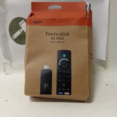 AMAZON FIRE TV STICK 4K MAX WITH ALEXA REMOTE – BOXED
