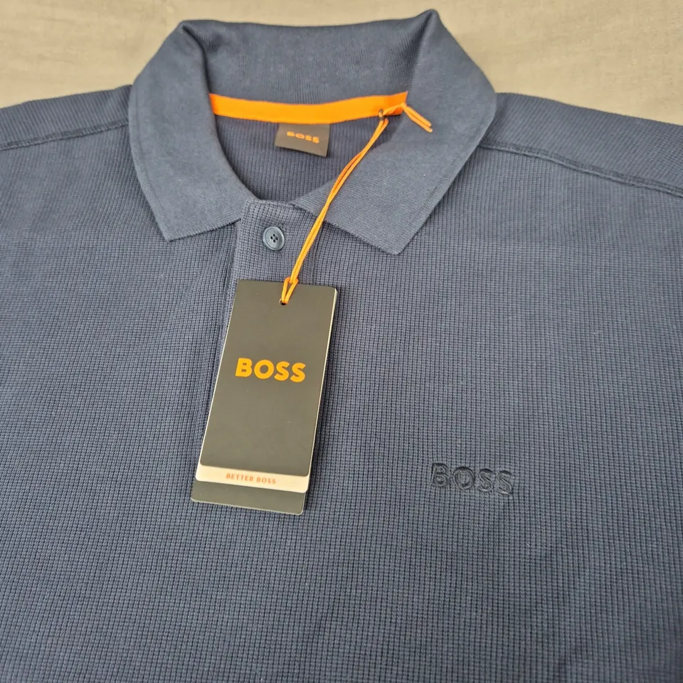 HUGO BOSS LONG SLEEVE POLO SHIRT SIZE XL