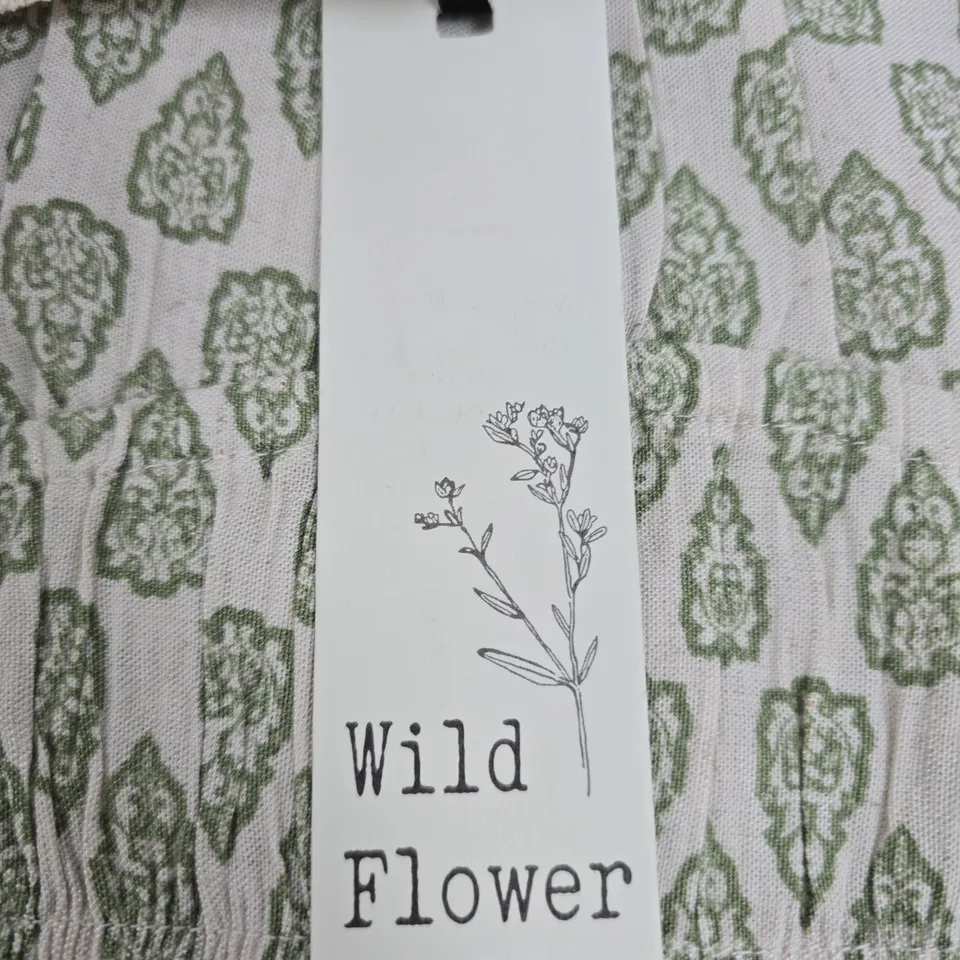 WILD FLOWER GREEN PRINT DRESS – WOMEN'S, UK SIZE XL