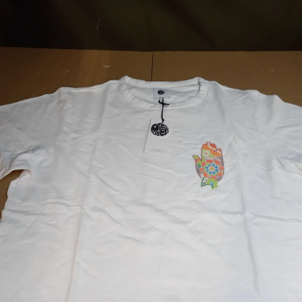 PRETTY GREEN AVALON PRINT T-SHIRT SIZE L