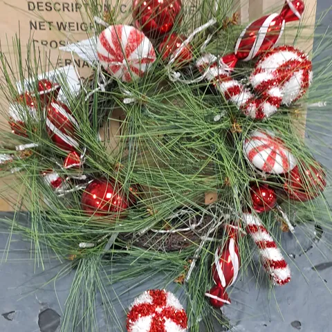 CANDY CANE CHRISTMAS WREATH