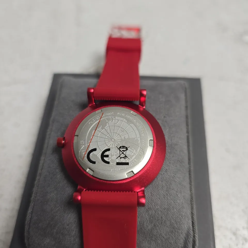 BERING RED SILICONE WATCH – BOXED
