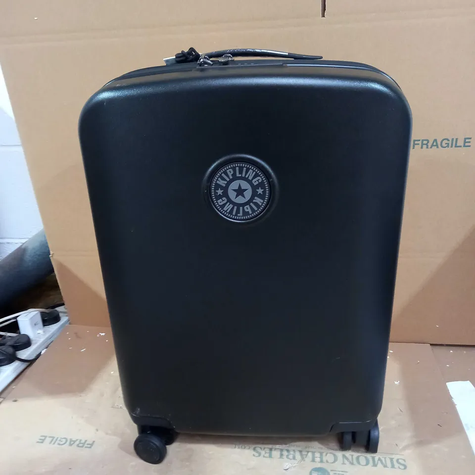 KIPLING CURIOSITY SMALL HARD CABIN CASE ON WHEELS - BLACK