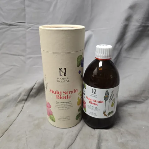 BOXED HANNA SILLITOE MULTI STRAIN BIOTIC (475ML)