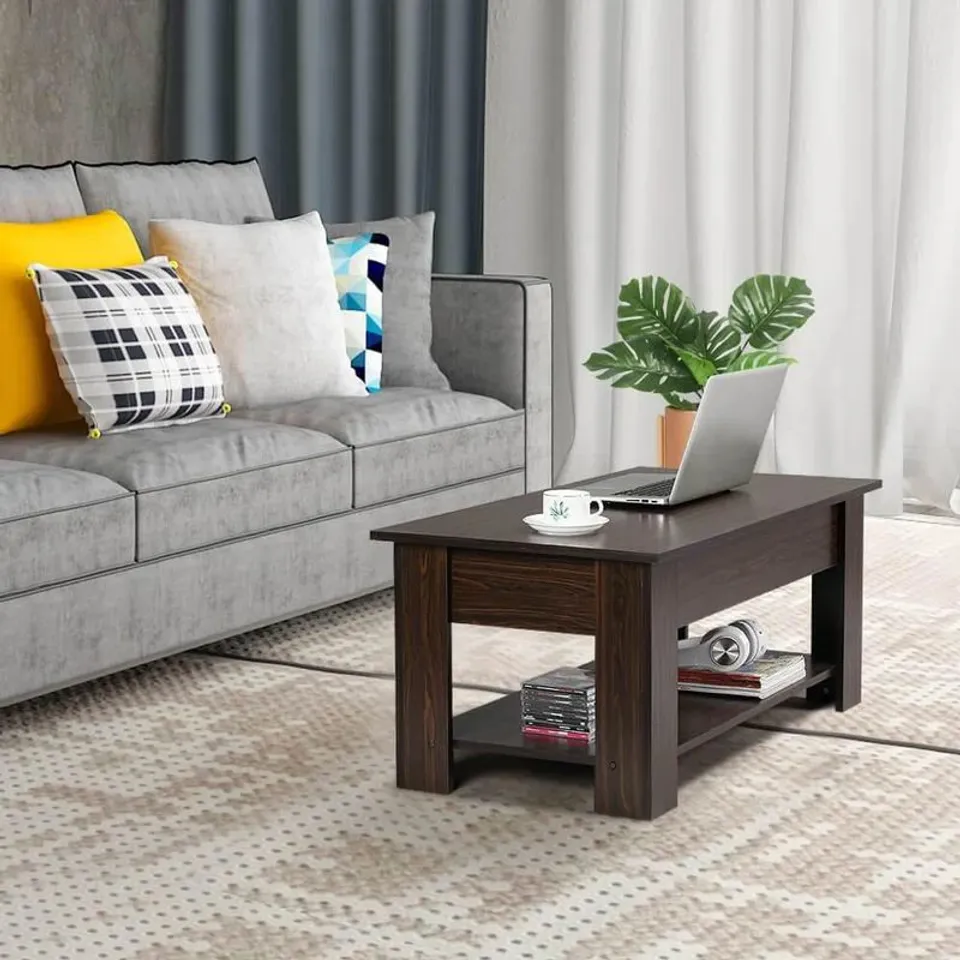 BOXED YAHEETECH LIFT TOP COFFEE TABLE