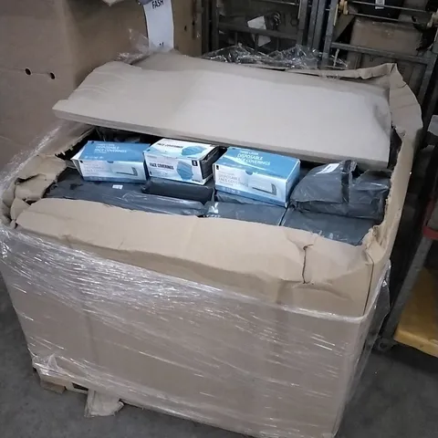 PALLET CONTAINING ASSORTED FACE MASKS AND COVERINGS - 1 PALLET 