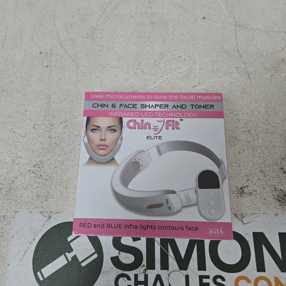 CHIN FIT ELITE CHIN & FACE SHAPER AND TONER – INFRARED LED TECHNOLOGY (BOXED)