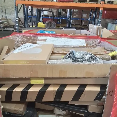 PALLET OF ASSORTED HOUSEHOLD GOODS AND PRODUCTS TO INCLUDE; BOXED HOUSEHOLD ITEMS ETC