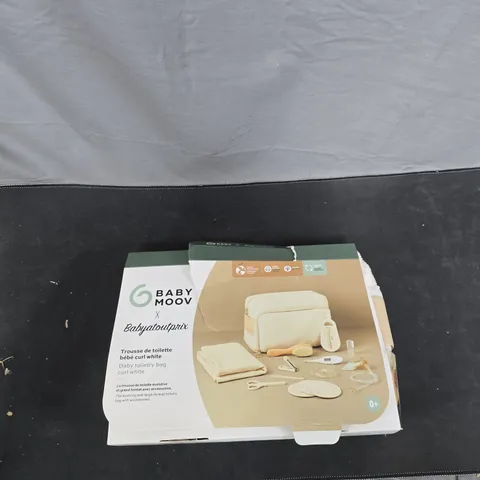 BABYMOOV BABY TOILETRY KIT – WHITE COSMETIC BAG WITH BABY CARE ACCESSORIES