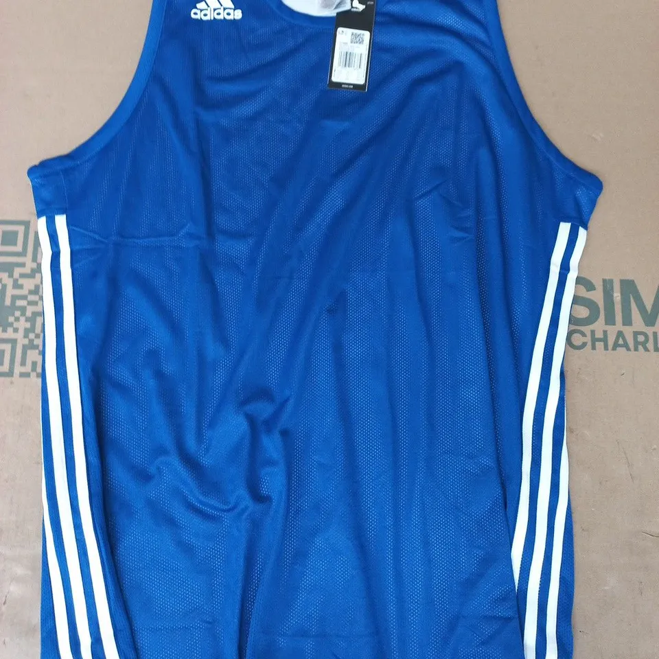 ADIDAS 3G SPEED REVERSIBLE JERSEY IN BLUE/WHITE SIZE 3XL