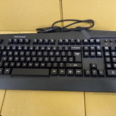 BLACKWEB BACKLIT GAMING KEYBOARD