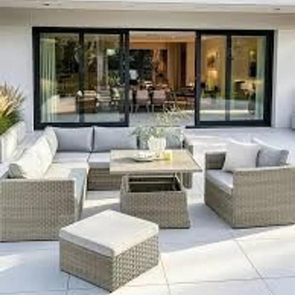 BOXED ANTIGUA CORNER SET WITH RISING TABLE (3 BOXES) RRP £1399