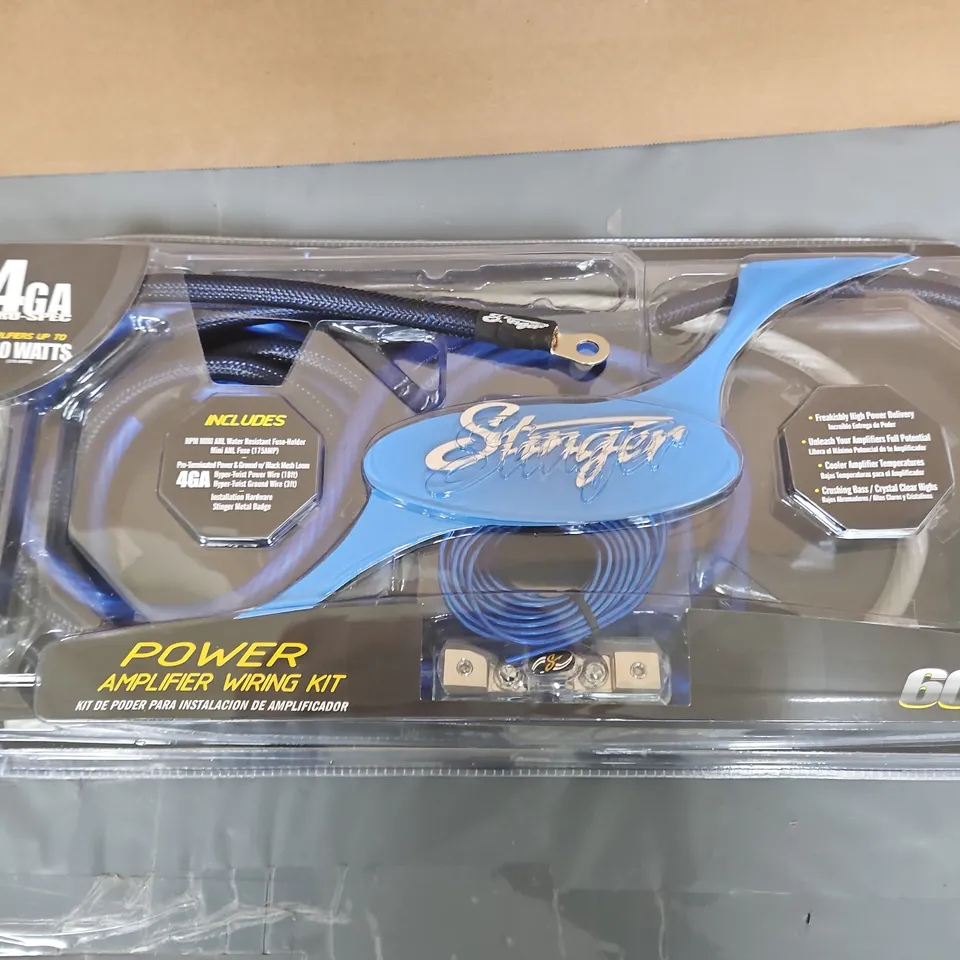 STINGER POWER AMPLIFIER WIRING KIT – 4 GA, 60-SERIES