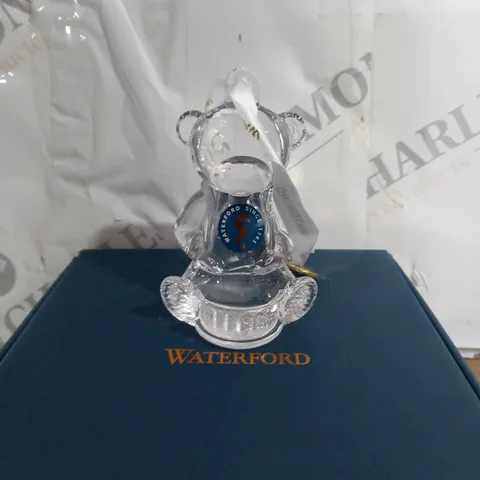 WATERFORD CRYSTAL 2021 BABY'S FIRST BEAR ORNAMENT - 8.4CM